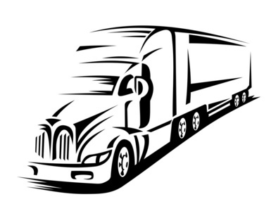 送貨車(chē)行駛在積雪覆蓋的道路上, 概念、快捷方便地運(yùn)送貨物和包裹。產(chǎn)品運(yùn)輸貨物?？焖俜?wù)車(chē), 卡通風(fēng)格, 矢量, 隔離